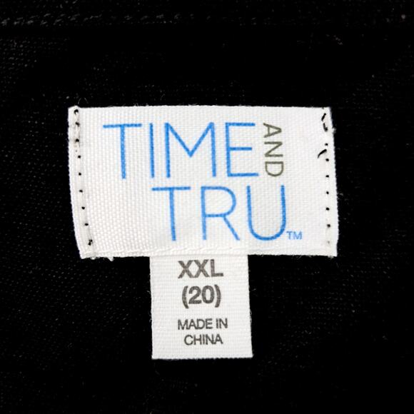 Time and Tru Linen Blend Button Front Blazer with Patch Pockets - Picture 7 of 9